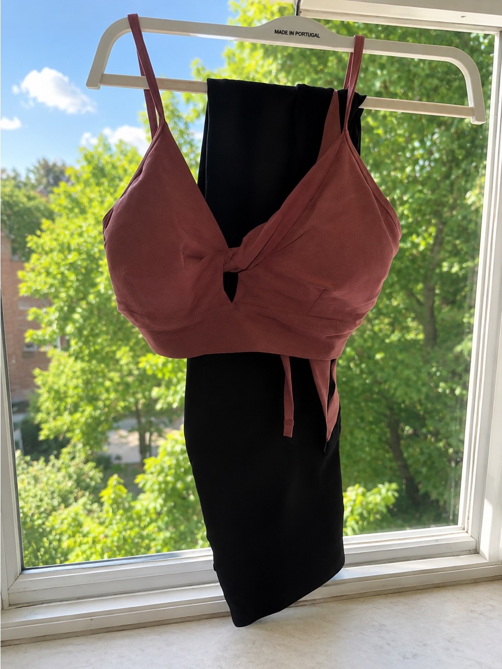 Women's Rose Pink and Black Colorblock Active Jumpsuit